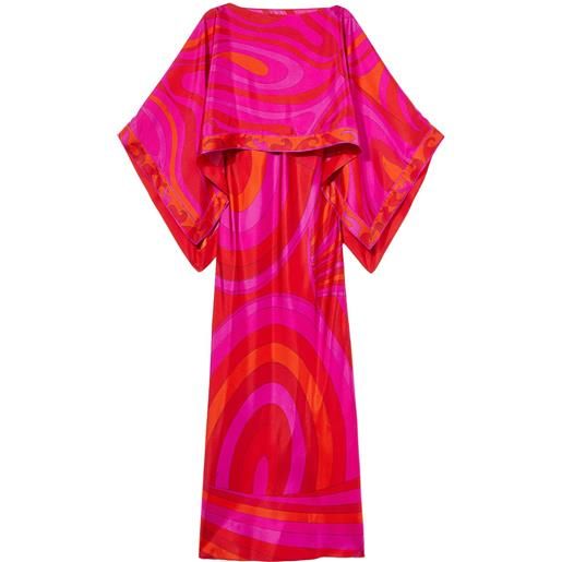 PUCCI abito lungo con stampa - rosa