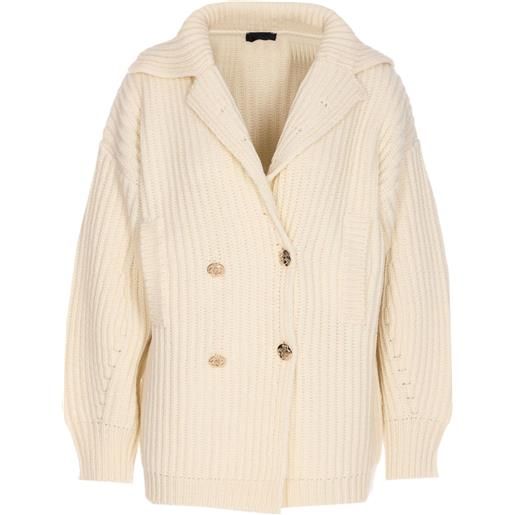 LIU JO cardigan a coste - bianco