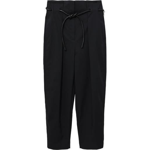 3.1 Phillip Lim pantaloni con pieghe origami - nero