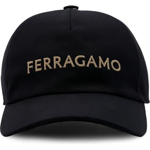 Ferragamo cappello da baseball con logo - nero