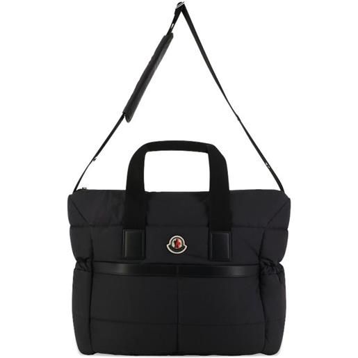 Moncler Enfant borsa a spalla trapuntata - nero