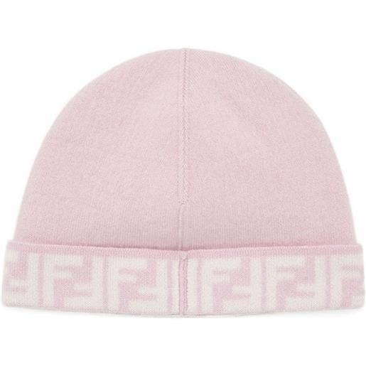 Fendi Kids berretto con logo - rosa