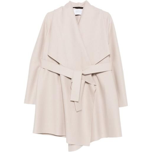 Harris Wharf London cappotto in lana con cintura - toni neutri
