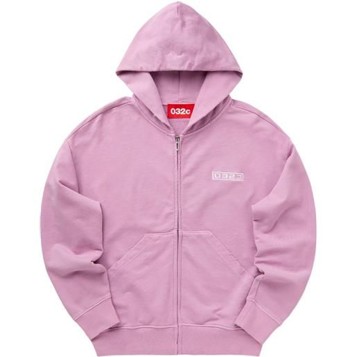032c felpa con zip - rosa