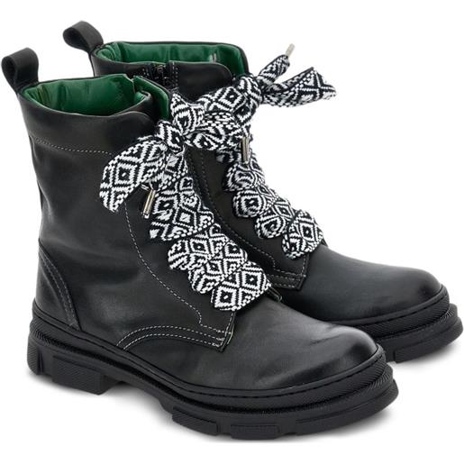 Monnalisa anfibi stringati - nero