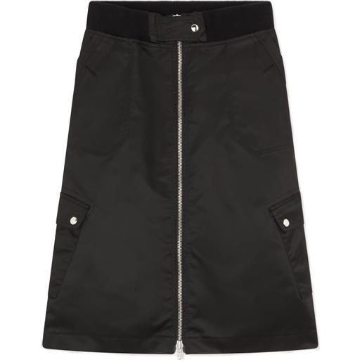 Vaquera gonna con zip - nero