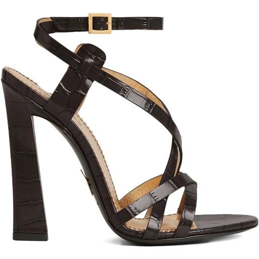 DSQUARED2 sandali twin con tacco - marrone