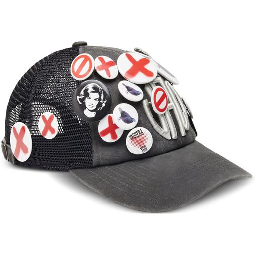 Vaquera cappello da baseball con applicazione - nero