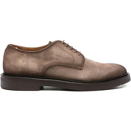 Officine Creative derby stringate in pelle scamosciata - toni neutri