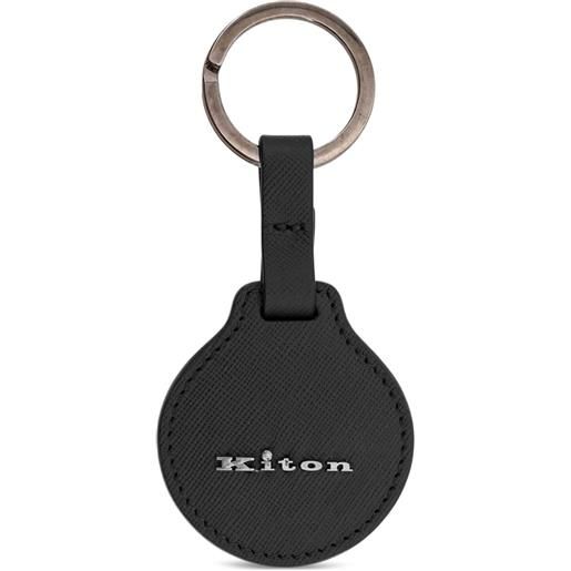 Kiton portachiavi in pelle - nero