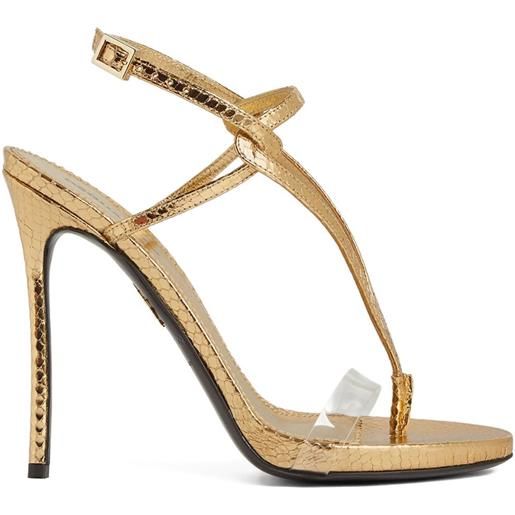 DSQUARED2 sandali goffrati - oro