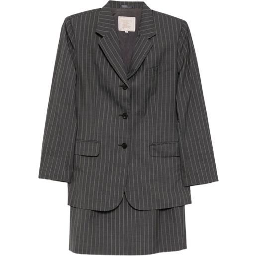 Burberry Pre-Owned - tailleur con gonna 1990-2000 - donna - lana - taglia unica - grigio
