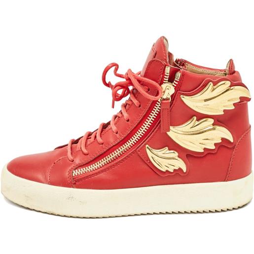 Giuseppe Zanotti Vintage - sneakers wing pre-owned - uomo - pelle/gomma/pelle - 40 - rosso