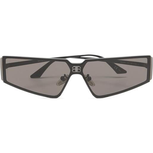 Balenciaga Pre-Owned - occhiali da sole geometrici - donna - metallo - taglia unica - nero