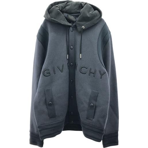 Givenchy Pre-Owned - giacca con cappuccio anni 2010 - uomo - lana - xl - blu