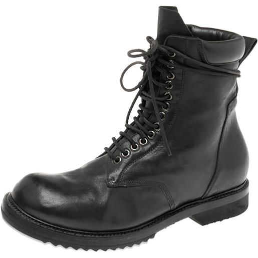 Rick Owens Vintage - anfibi in oelle - uomo - pelle/pelle/pelle/gomma - 41 - nero