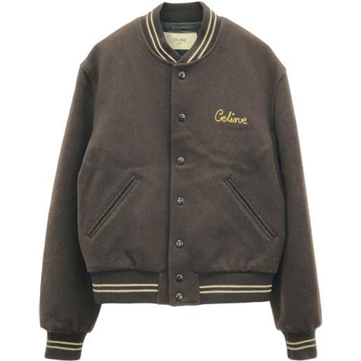 Celine Pre-Owned - bomber in lana con logo anni 2010 - donna - lana - 36 - marrone