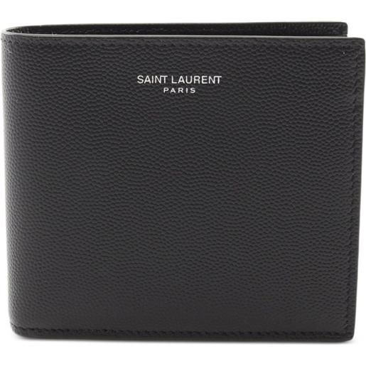 Saint Laurent Pre-Owned - portafoglio east west in pelle anni 2020 - uomo - pelle di vitello - taglia unica - nero
