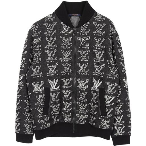 Louis Vuitton Pre-Owned - giacca cartoon jacquard anni 2010 - uomo - cotone - m - nero