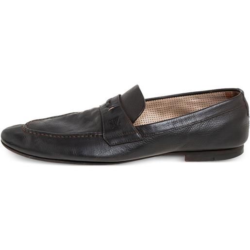 Louis Vuitton Pre-Owned - mocassini in pelle - uomo - pelle di vitello/pelle di vitello/pelle di vitello - 42 - marrone