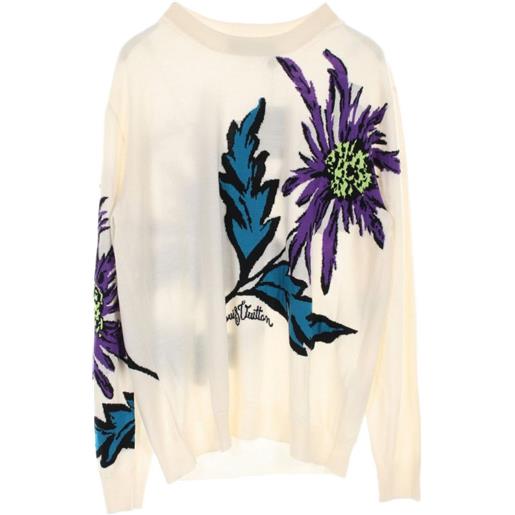 Louis Vuitton Pre-Owned - maglione con motivo a intarsio 2010 - uomo - lana - xl - toni neutri