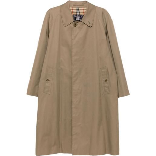 Burberry Pre-Owned - trench 1990-2000 - donna - poliestere/poliestere/cotone/cotone - 38 - marrone