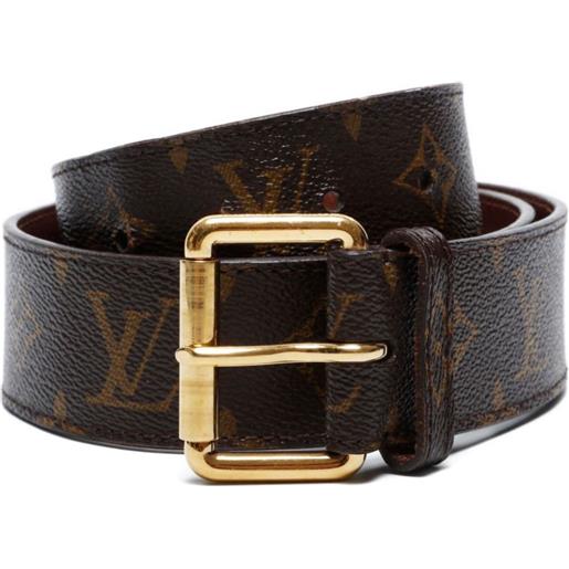 Louis Vuitton Pre-Owned - cintura con monogramma 2012 - unisex - pvc - taglia unica - marrone