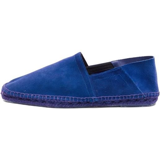 Tom Ford Vintage - espadrilles in pelle scamosciata - uomo - gomma/pelle scamosciata di vitello/pelle di vitello/iuta - 45 - blu