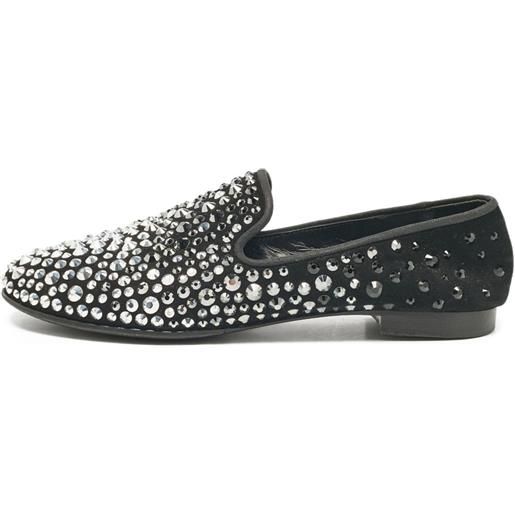 Giuseppe Zanotti Vintage - mocassini con decorazione marvin - uomo - pelle/pelle/pelle scamosciata/gomma - 40 - nero