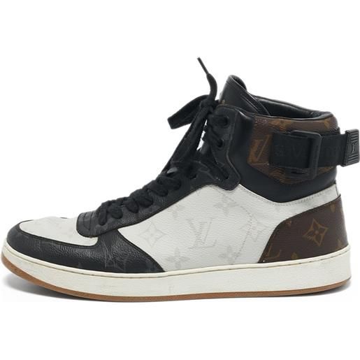 Louis Vuitton Pre-Owned - sneakers rivoli - uomo - pelle di vitello/pelle di vitello/tela/tessuto/gomma - 40.5 - bianco