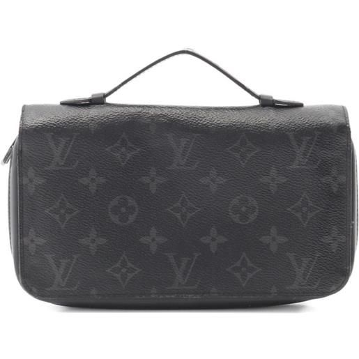 Louis Vuitton Pre-Owned - portafoglio monogram eclipse con zip - uomo - pvc - taglia unica - nero
