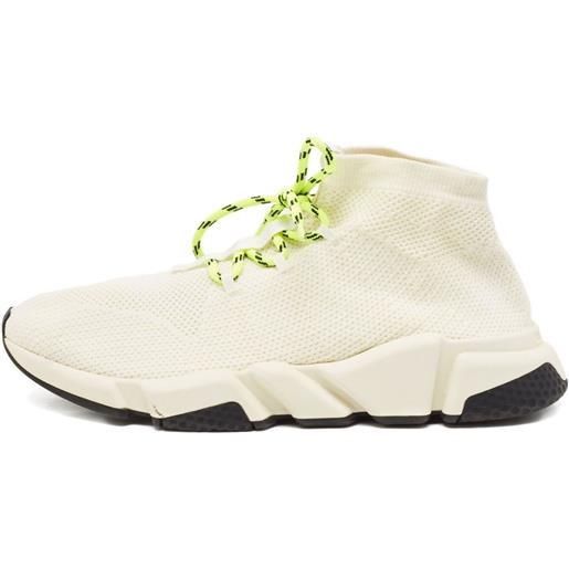 Balenciaga Pre-Owned - sneakers knit speed trainer - uomo - tessuto/gomma/tessuto - 43 - bianco