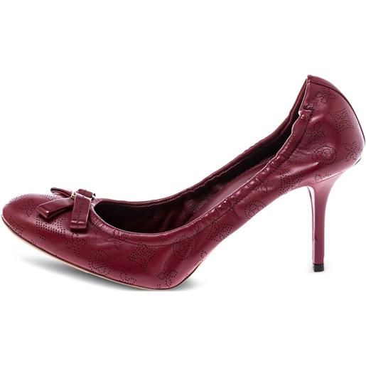 Louis Vuitton Pre-Owned - pumps elba 80mm - donna - pelle/pelle/pelle - 38.5 - rosso