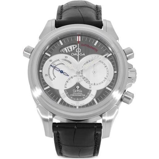 OMEGA - de ville chronoscope 41mm - uomo - acciaio inossidabile/pelle di coccodrillo/vetro zaffiro - taglia unica - grigio