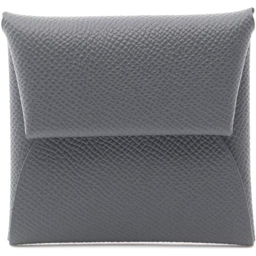Hermès Pre-Owned - portamonete bastia 2024 - donna - pelle di vitello - taglia unica - grigio