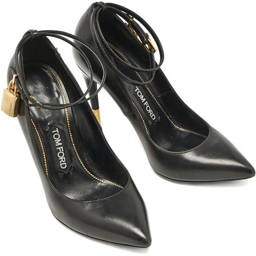 Tom Ford Vintage - pumps in pelle con tacco 110mm - donna - pelle/pelle/pelle - 38 - nero