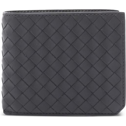 Bottega Veneta Pre-Owned - portafoglio intrecciato anni 2020 - uomo - pelle di vitello - taglia unica - nero