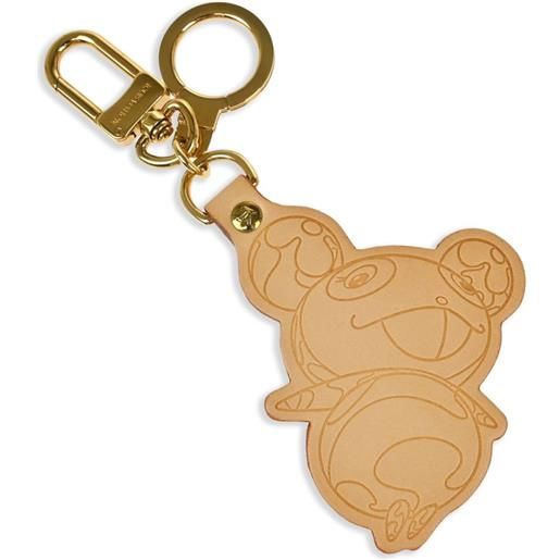 Louis Vuitton Pre-Owned - x takashi murakami portachiavi panda 2004 - donna - placcatura in oro/pelle - taglia unica