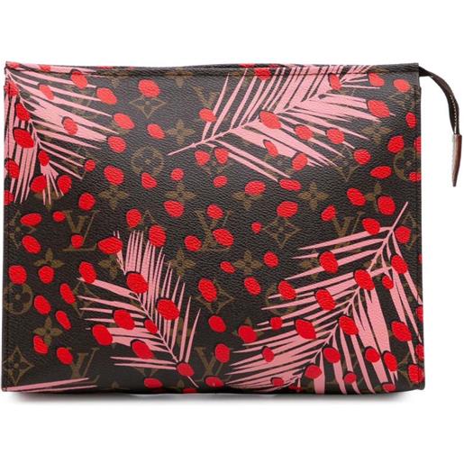 Louis Vuitton Pre-Owned - trousse 26 jungle dots con monogramma 2016-2025 - donna - tela - taglia unica - marrone