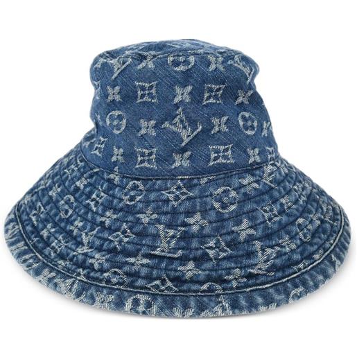 Louis Vuitton Pre-Owned - cappello bucket denim con monogramma 1990-2000 - donna - cotone - taglia unica - blu