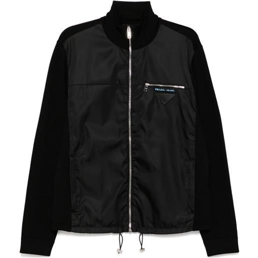 Prada Pre-Owned - giacca con applicazione 2017 - uomo - lana - 48 - nero