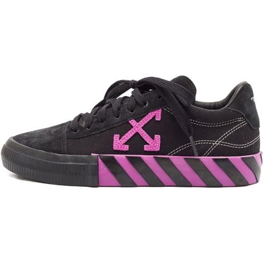 Off-White Pre-Owned - sneakers vulcanized - uomo - tela/pelle scamosciata/gomma/tessuto - 40 - nero