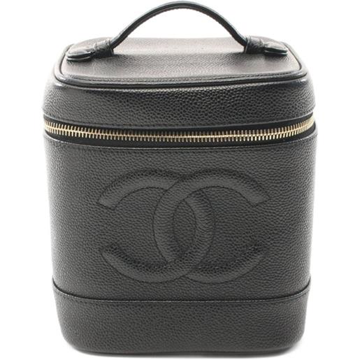 CHANEL Pre-Owned - trousse make up 1996-1997 - donna - pelle caviar - taglia unica - nero