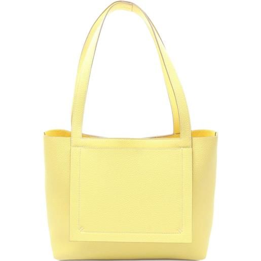 Hermès Pre-Owned - borsa tote cabasserie 31 2024 - uomo - pelle di vitello - taglia unica - giallo