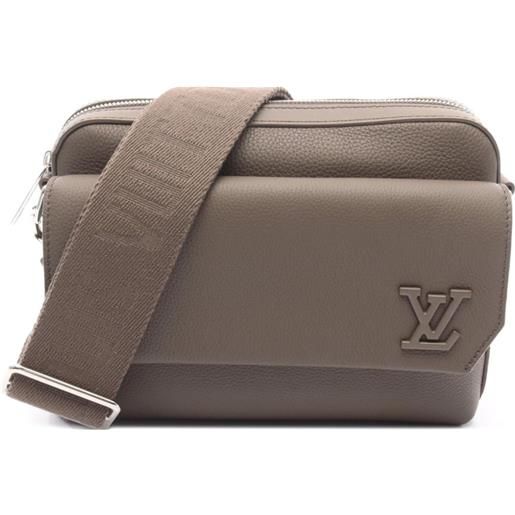 Louis Vuitton Pre-Owned - borsa a spalla con logo 2021 - uomo - pelle di vitello - taglia unica - marrone