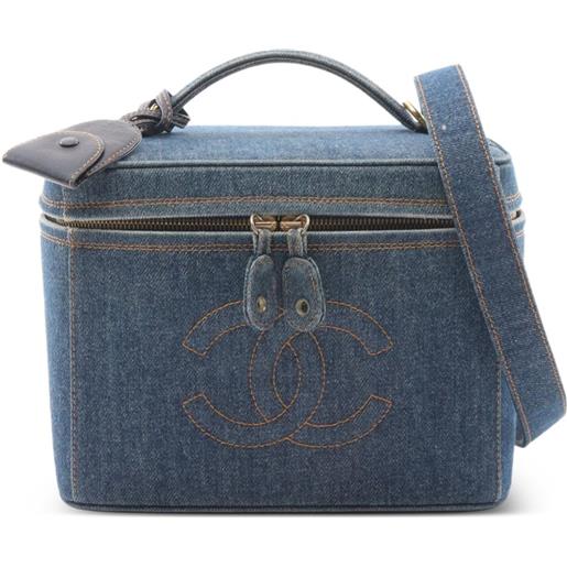 CHANEL Pre-Owned - trousse denim 1996-1997 - donna - denim - taglia unica - indigo blue