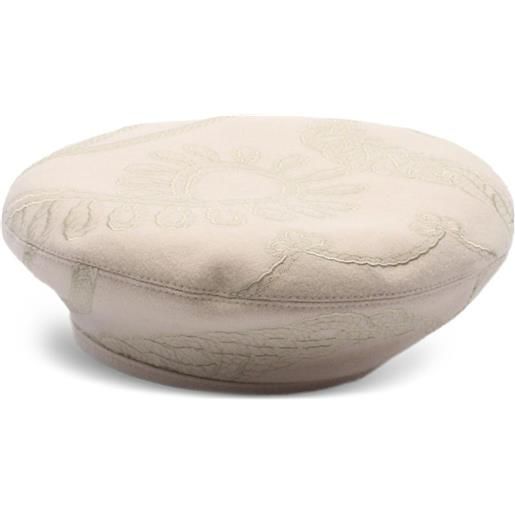 Hermès Pre-Owned - basco saint honore anni 2010 - donna - lana/poliestere - taglia unica - toni neutri