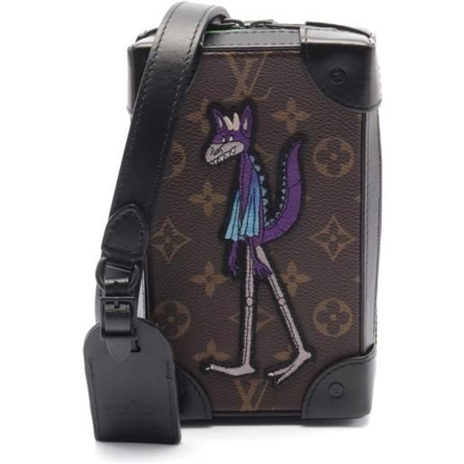 Louis Vuitton Pre-Owned - custodia per smartphone soft trunk 2021 - uomo - pvc/pelle - taglia unica - marrone