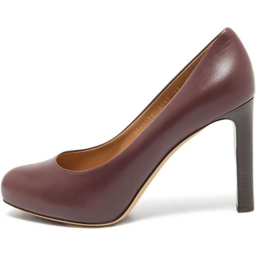 Ferragamo Pre-Owned - pumps in pelle 110mm - donna - pelle di vitello/pelle di vitello/pelle di vitello - 40.5 - rosso