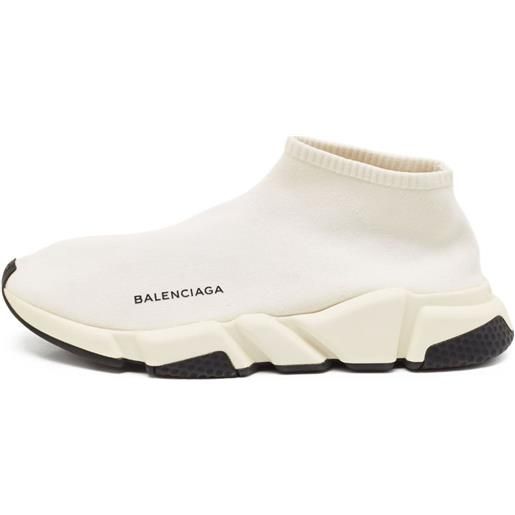 Balenciaga Pre-Owned - sneakers speed - uomo - gomma/tessuto/tessuto - 42 - bianco